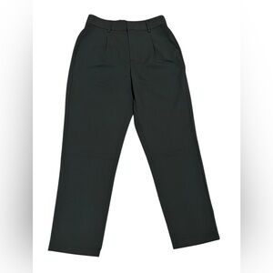 NWT HALARA Black mid-rise multiple pockets cropped taper quick-dry work pant M